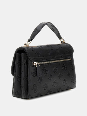 
                  
                    Guess Tisha 4G Logo Flap Black Shoulder Bag
                  
                