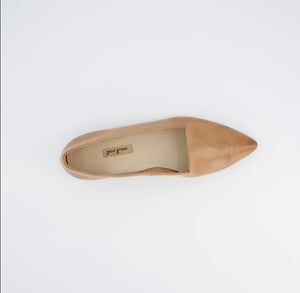 
                  
                    Paul Green Taupe Leather Ballerina
                  
                