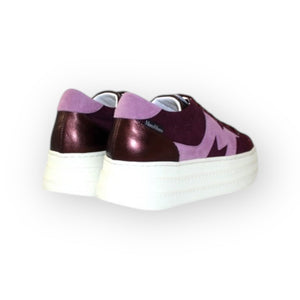 
                  
                    Marco Moreo Burgundy Leather Trainer with Pink
                  
                