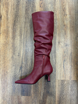 
                  
                    Marian Burgundy Leather Knee Boot
                  
                