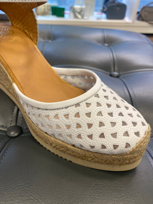 
                  
                    Unisa Celera White Espadrille Wedge
                  
                