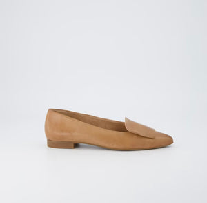 
                  
                    Paul Green Taupe Leather Ballerina
                  
                