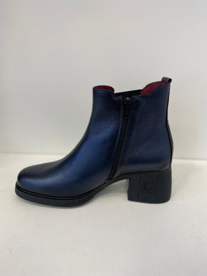 
                  
                    Jose Saenz Leather Navy Block Heel Ankle Boot
                  
                