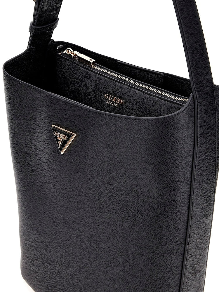 
                  
                    Guess Meridian Black Bucket Bag
                  
                
