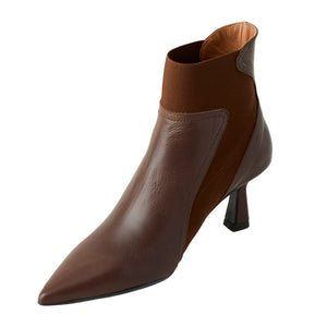
                  
                    Marian Leather Brown Ankle Boot with Elastic
                  
                