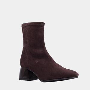 
                  
                    Miss Elastic Brown Sock Ankle Boot
                  
                