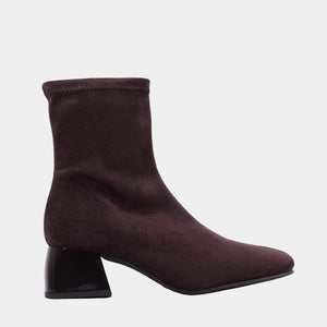 
                  
                    Miss Elastic Brown Sock Ankle Boot
                  
                