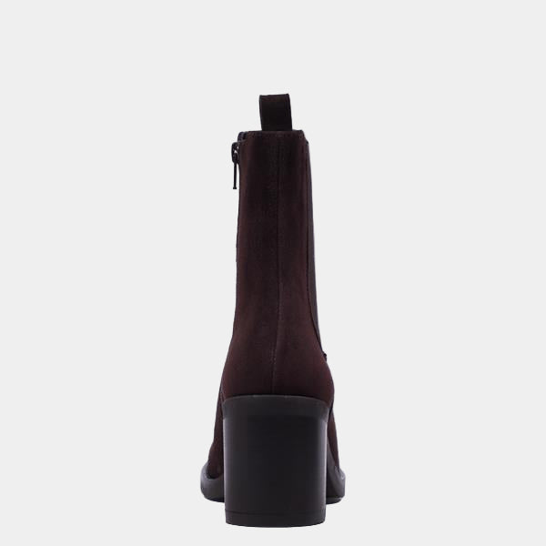 
                  
                    Marco Moreo Brown Suede Block Heel Ankle Boot
                  
                