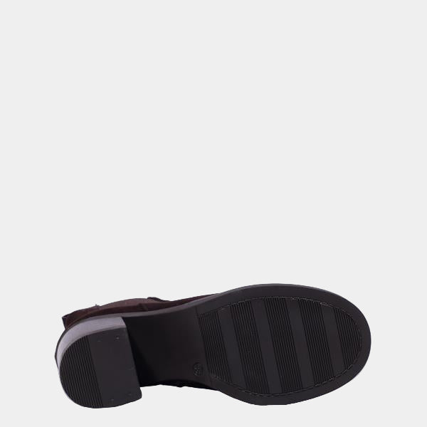 
                  
                    Marco Moreo Brown Suede Block Heel Ankle Boot
                  
                