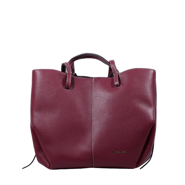 Marco Moreo Meazza Burgundy leather tote bag