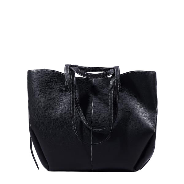 Marco Moreo Black leather tote bag
