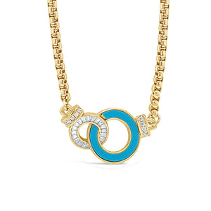 
                  
                    Absolute Jewellery Interlocked Rings Necklace N2202TQ
                  
                