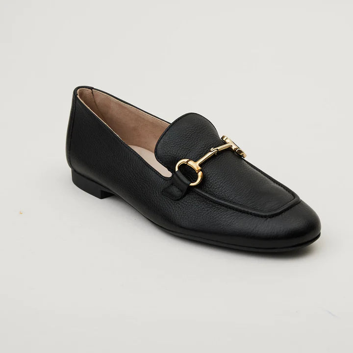 PAUL GREEN LEATHER LOAFER 2596-005 BLACK