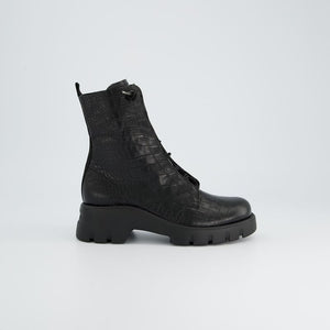 
                  
                    Paul Green Croc Elastic Lace Ankle Boots
                  
                