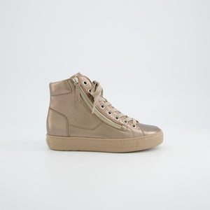 
                  
                    Paul Green metallic hightop sneaker
                  
                