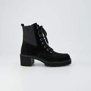 
                  
                    Paul Green Soft Suede Black Lace Up Ankle Boot
                  
                