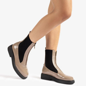 
                  
                    Unisa Foggin Patent Ankle Boots
                  
                