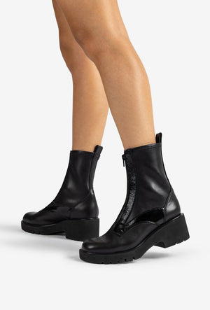 
                  
                    Unisa Jogin Black Zip Ankle Boots
                  
                
