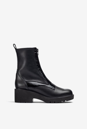 
                  
                    Unisa Jogin Black Zip Ankle Boots
                  
                