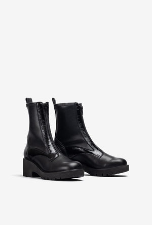 
                  
                    Unisa Jogin Black Zip Ankle Boots
                  
                