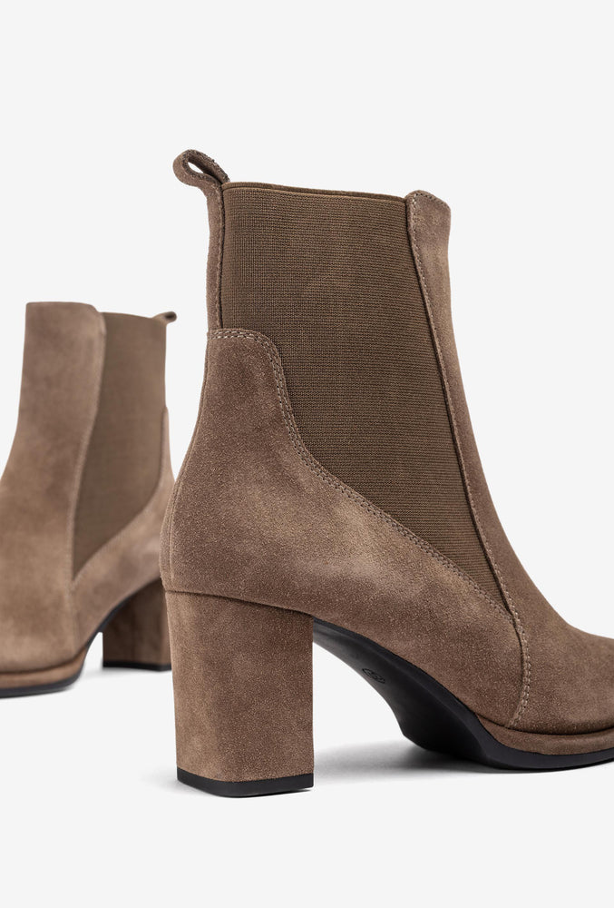 
                  
                    Unisa Luanco Suede Taupe Ankle Boots
                  
                