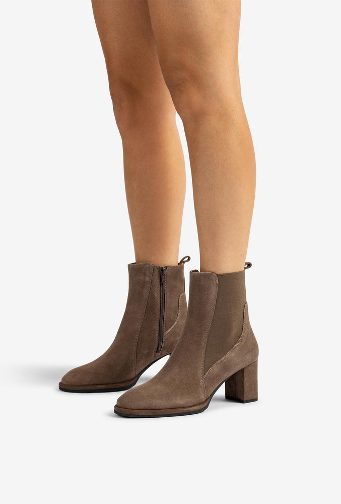 
                  
                    Unisa Luanco Suede Taupe Ankle Boots
                  
                