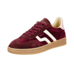 Gant Cuzima Suede Maroon sneaker with white stripes 