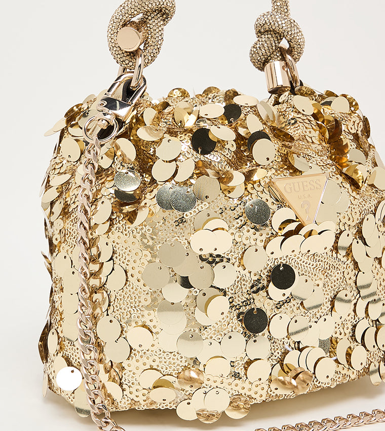 
                  
                    Guess Holiday Shine Gold Mini Crossbody
                  
                