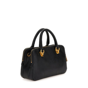 
                  
                    Guess Arja Black handbag with gold hardware.
                  
                