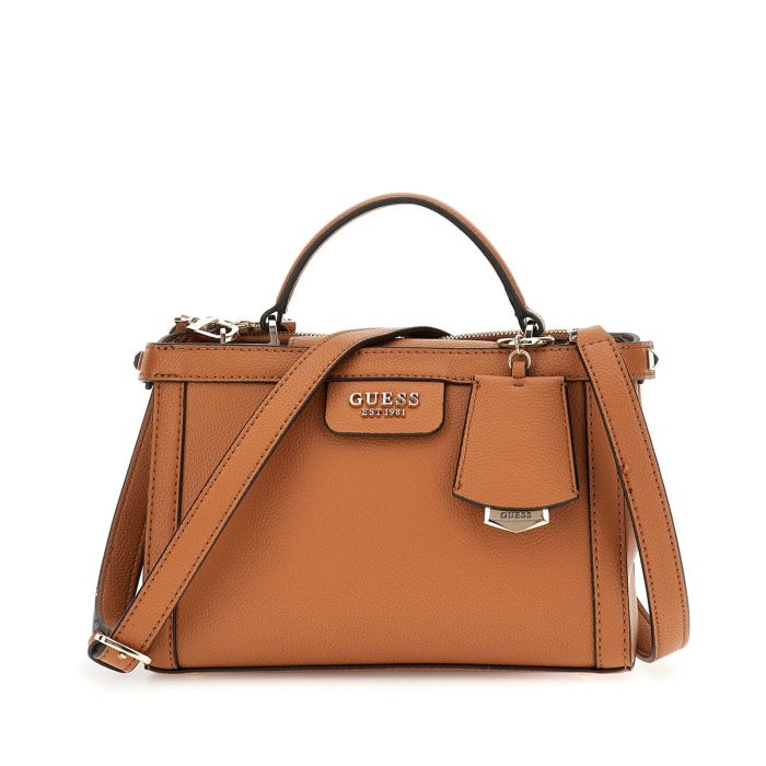 GUESS ECO ANGY SMALL SOCIETY SATCHEL+COLOURS