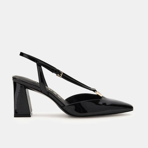 
                  
                    Guess Vargas Black Patent Slingback Heel
                  
                