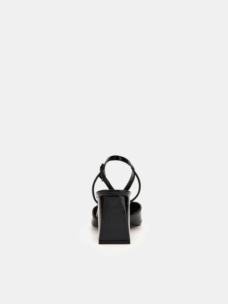 
                  
                    Guess Vargas Black Patent Slingback Heel
                  
                