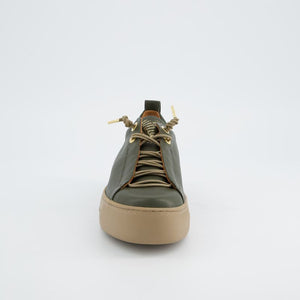 
                  
                    Paul Green Olive Leather Elastic Trainer
                  
                