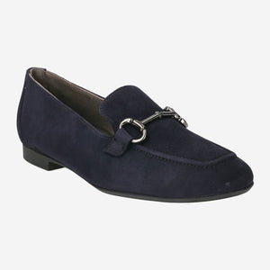 
                  
                    Paul Green Suede Navy Loafer
                  
                