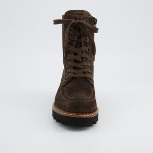 
                  
                    Paul Green Soft Suede Brown Lace Up Ankle Boot
                  
                