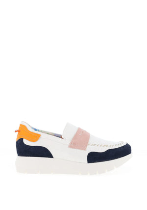 
                  
                    Jose Saenz Slip On Navy Platform Shoe
                  
                