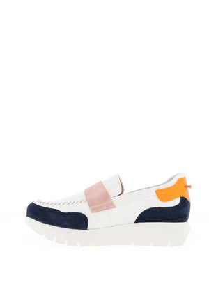 
                  
                    Jose Saenz Slip On Navy Platform Shoe
                  
                