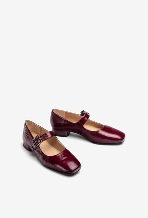 
                  
                    Unisa Culver Mary Jane Burgundy Patent Shoe
                  
                