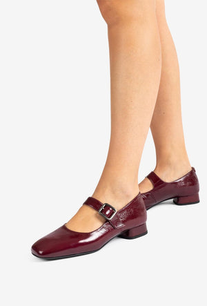 
                  
                    Unisa Culver Mary Jane Burgundy Patent Shoe
                  
                