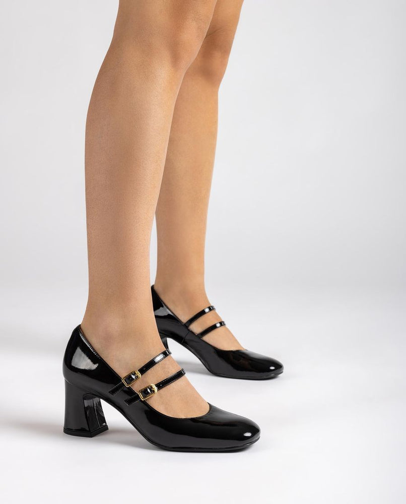 
                  
                    Unisa Mount Mary Jane Patent Double Strap Shoe
                  
                