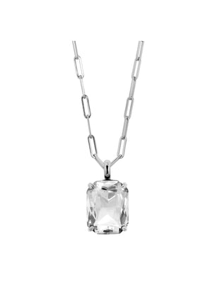 
                  
                    Dyrberg/Kern Eyti Silver Large Crystal Long Necklace
                  
                