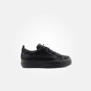 
                  
                    Paul Green Black Nubuk Elastic Lace Trainer
                  
                