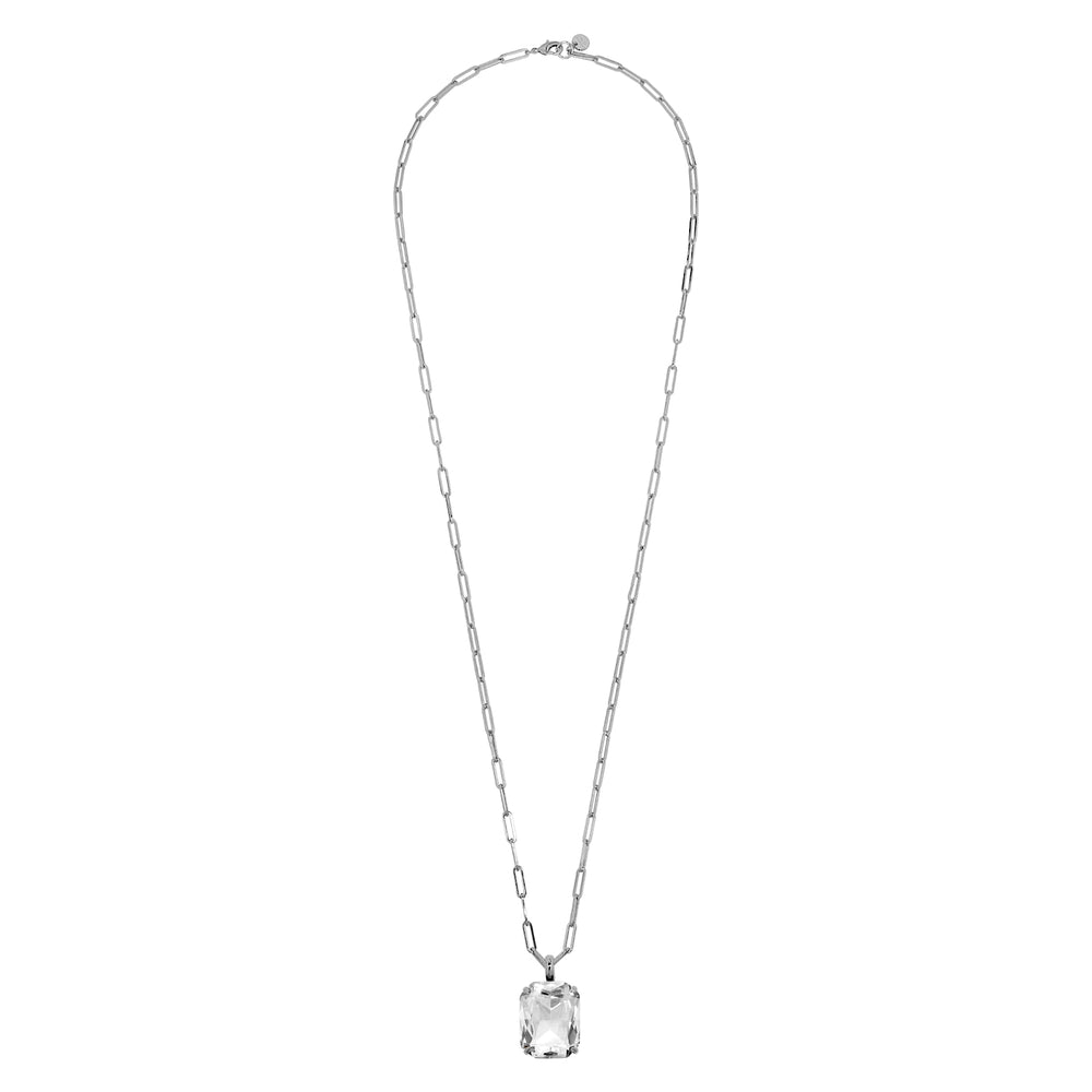 
                  
                    Dyrberg/Kern Eyti Silver Large Crystal Long Necklace
                  
                