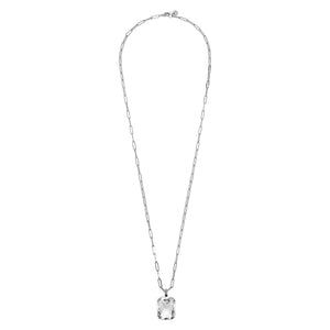 
                  
                    Dyrberg/Kern Eyti Silver Large Crystal Long Necklace
                  
                