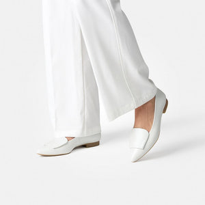 
                  
                    Paul Green Ivory Leather Ballerina
                  
                