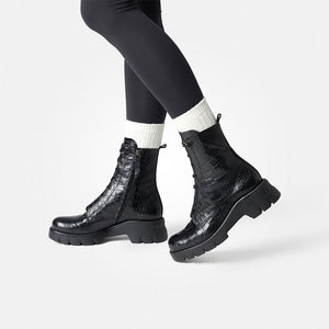 
                  
                    Paul Green Croc Elastic Lace Ankle Boots
                  
                