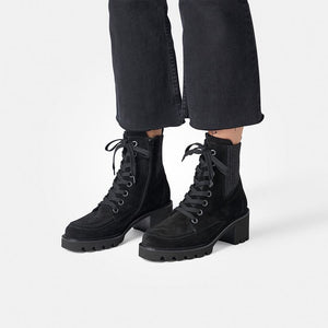 
                  
                    Paul Green Soft Suede Black Lace Up Ankle Boot
                  
                
