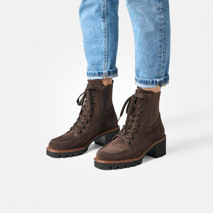
                  
                    Paul Green Soft Suede Brown Lace Up Ankle Boot
                  
                