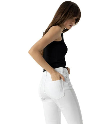 
                  
                    Tiffosi Megan Cropped White Jeans
                  
                
