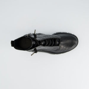 
                  
                    Paul Green Croc Elastic Lace Ankle Boots
                  
                